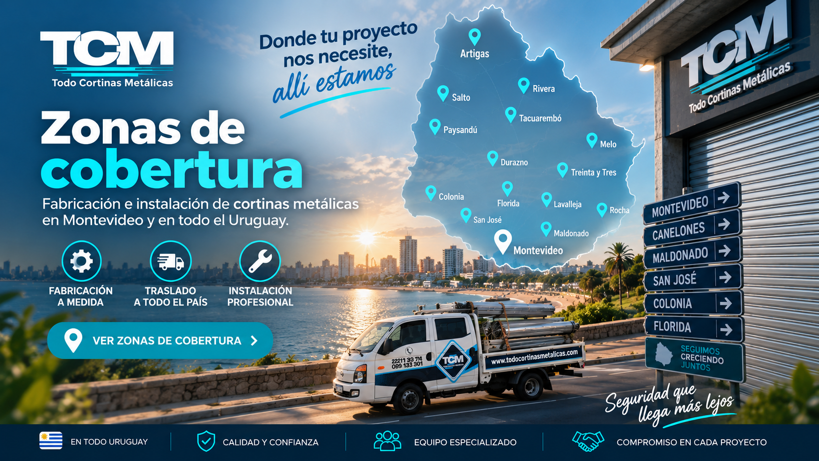 Trabajamos en todo el Uruguay